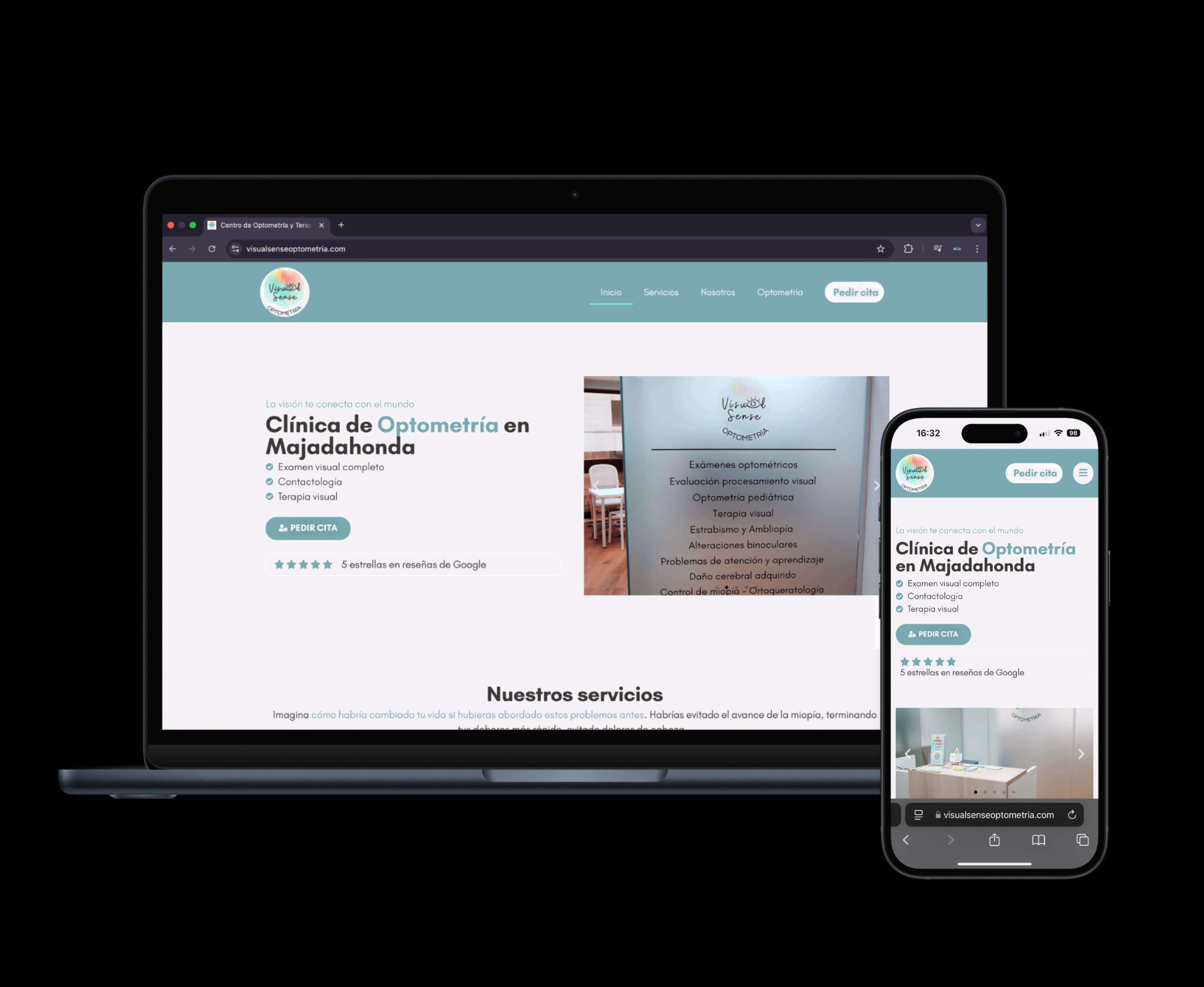 Creación de una web de optometría