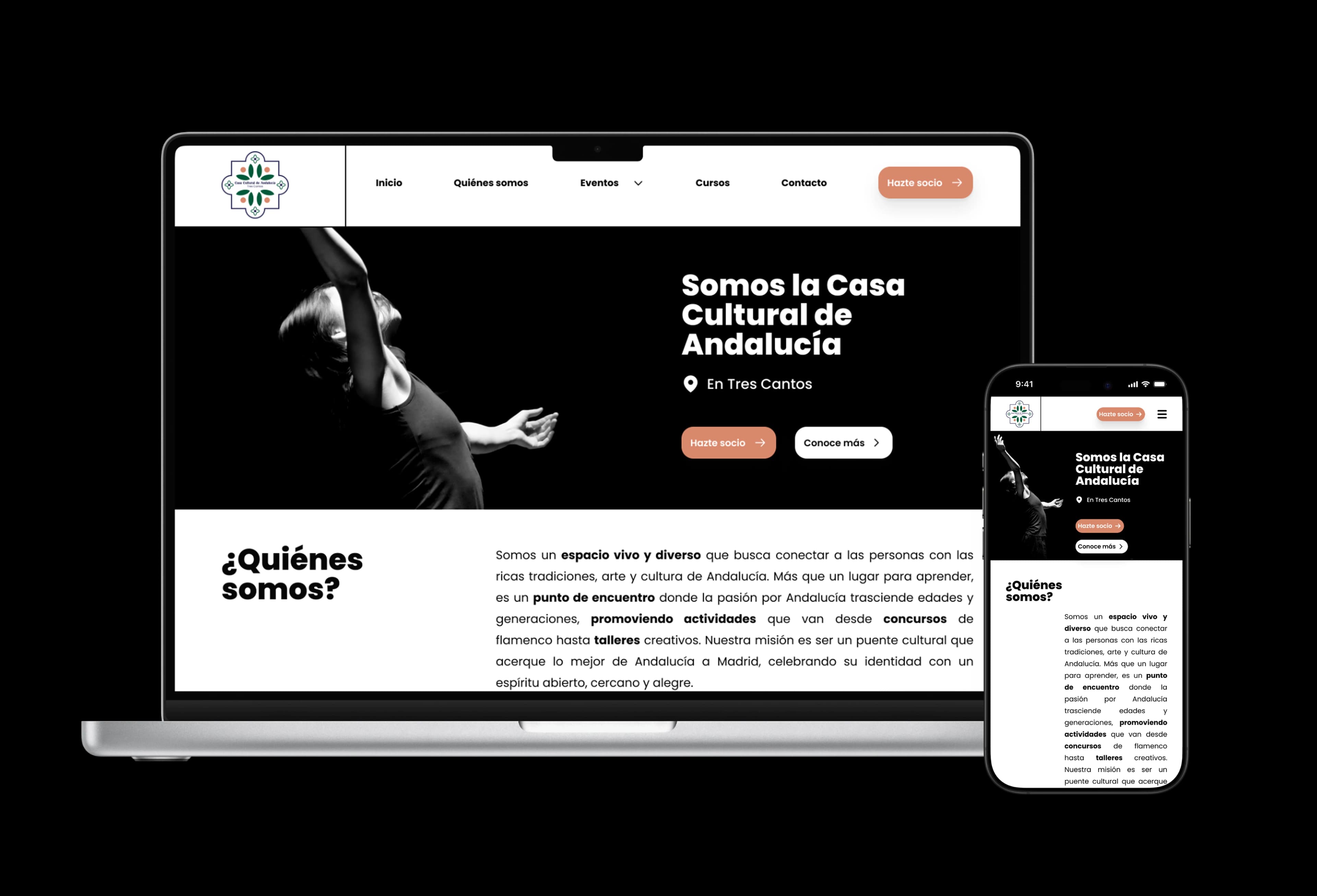 Rediseño de web de la casa cultural de Andalucía